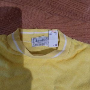 Fun NWT Vintage Yellow Terry Short Sleeve-L